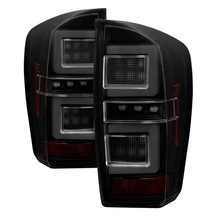 Toyota Tacoma 16-19 LED Tail Lights - Black Smoke