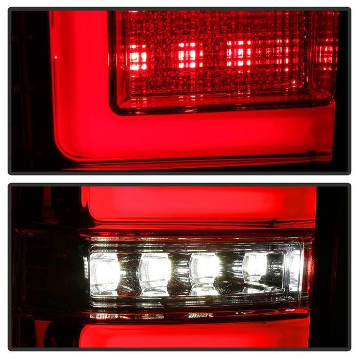 Toyota Tacoma 16-19 LED Tail Lights - Red Clear