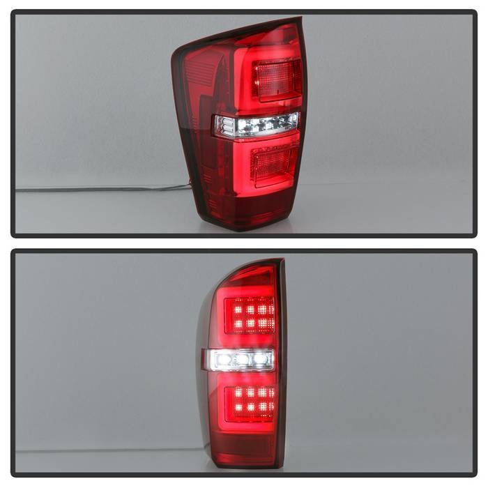 Toyota Tacoma 16-19 LED Tail Lights - Red Clear