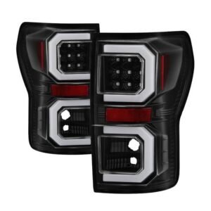 Toyota Tundra 07-13 Version 2 Light Bar LED Tail lights - Black - Image 1