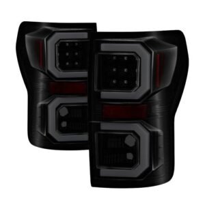 Toyota Tundra 07-13 Version 2 Light Bar LED Tail lights - BlacK Smoke - Image 1