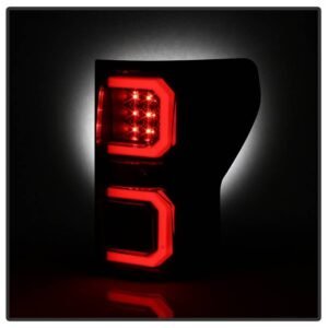 Toyota Tundra 07-13 Version 2 Light Bar LED Tail lights - BlacK Smoke - Image 6