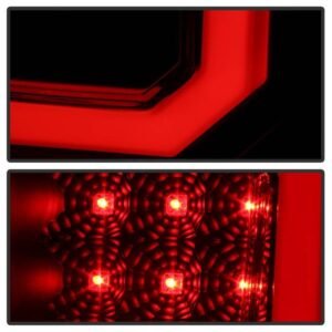 Toyota Tundra 07-13 Version 2 Light Bar LED Tail lights - BlacK Smoke - Image 7