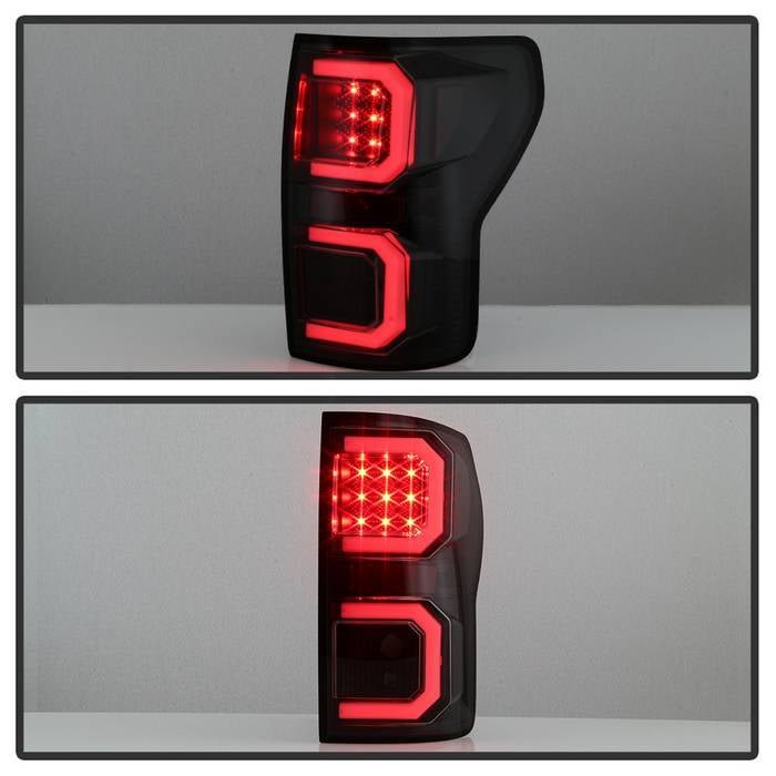 Toyota Tundra 07-13 Version 2 Light Bar LED Tail lights - BlacK Smoke