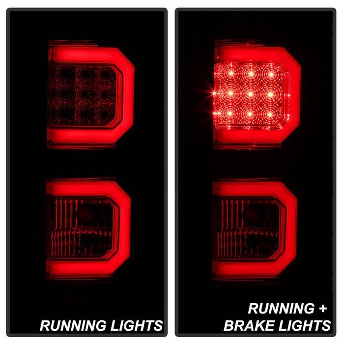 Toyota Tundra 07-13 Version 2 Light Bar LED Tail lights - Red Clear