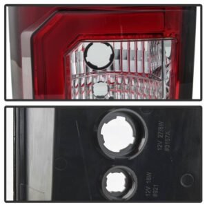 Toyota Tundra 07-13 Version 2 Light Bar LED Tail lights - Red Clear - Image 5