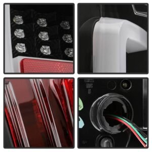 Toyota Tundra 2014-2019 Light Bar LED Tail Lights - All Black - Image 3
