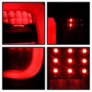 Toyota Tundra 2014-2019 Light Bar LED Tail Lights - All Black - Image 7