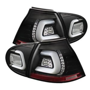 Volkswagen Golf V 06-09 LED TURN SIGNAL LED Tail Lights - Black - Image 1