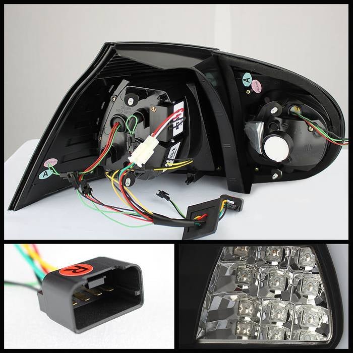 Volkswagen Golf V 06-09 LED TURN SIGNAL LED Tail Lights - Black