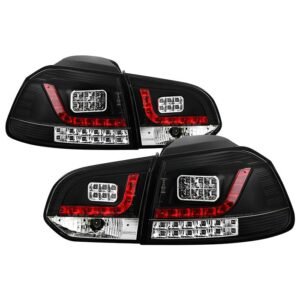 Volkswagen Golf / GTI 10-13 LED Tail Lights - Black - Image 1