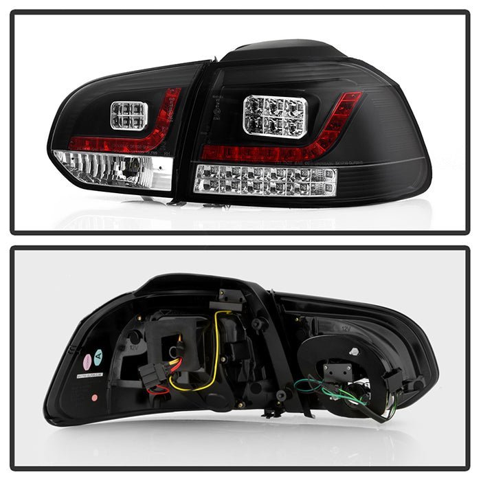Volkswagen Golf / GTI 10-13 LED Tail Lights - Black