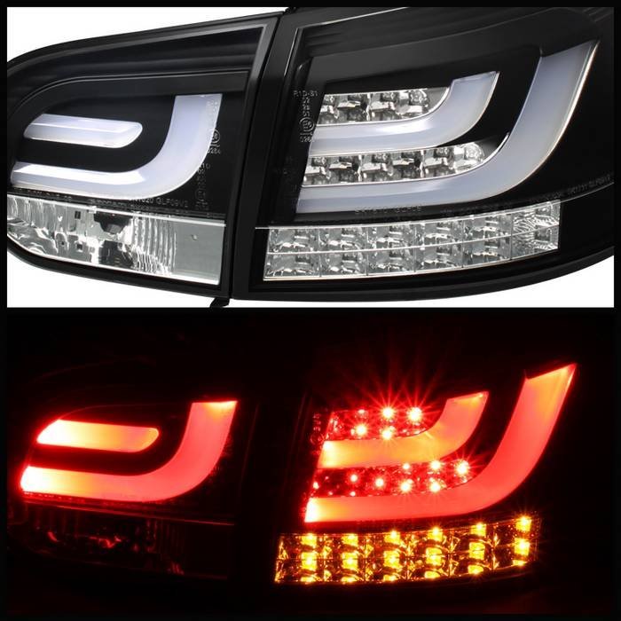 Volkswagen Golf / GTI 10-13 G2 Type With Light Bar LED Tail Lights - Black