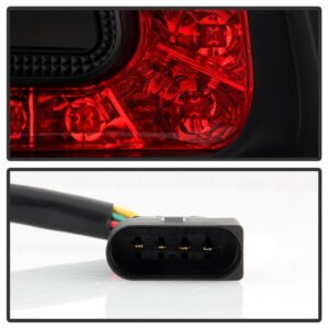 Volkswagen Touareg 03-07 LED Tail Lights - Black - Image 3