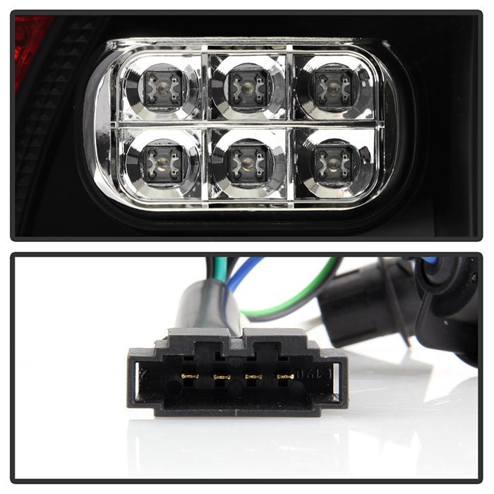 Volkswagen Touareg 03-07 LED Tail Lights - Black