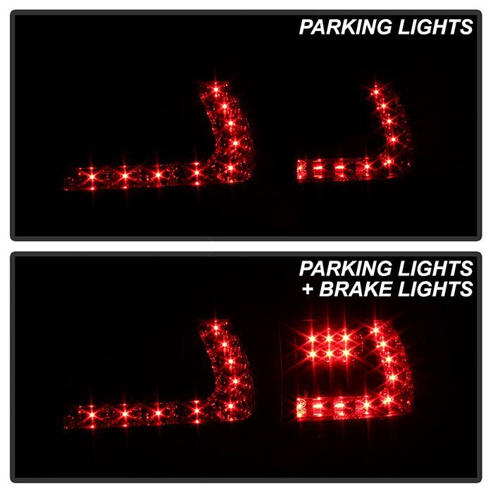 Volkswagen Touareg 03-07 LED Tail Lights - Black