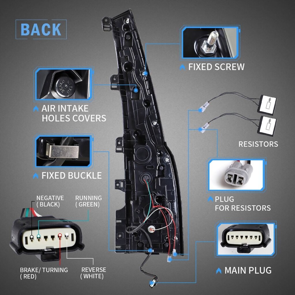 15-20 Chevrolet Tahoe Suburban 4th Gen(K2UC) Vland LED Tail Lights with Sequential Turn Signal