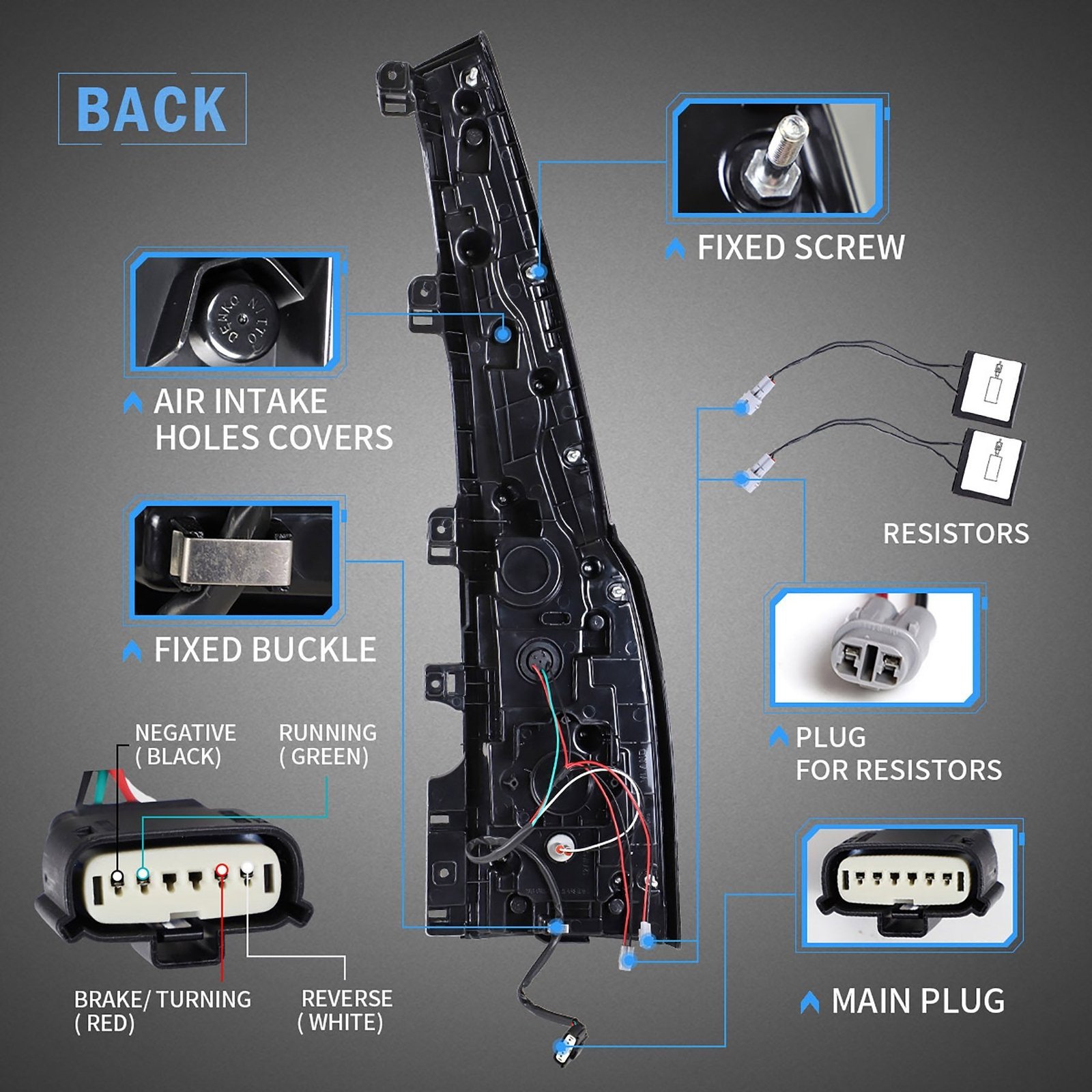 15-20 Chevrolet Tahoe Suburban 4th Gen(K2UC) Vland LED Tail Lights with Sequential Turn Signal - Image 6