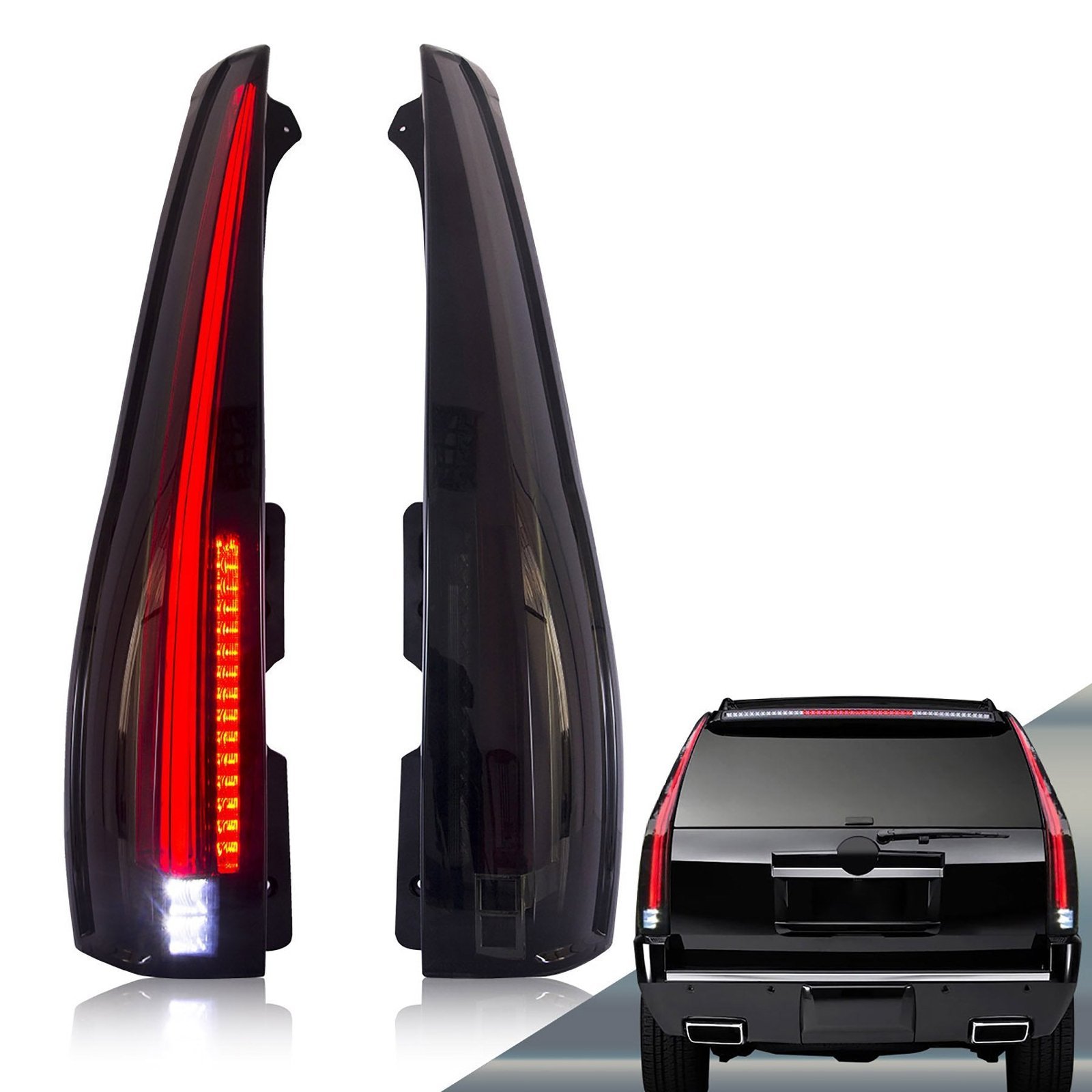 07-14 Cadillac Escalade 3th Gen (GMT900) Vland LED Tail Lights with Sequential Turn Signal - Image 5