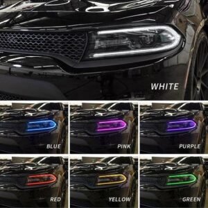 15-22 Dodge Charger 7th Gen (LD) Vland RGB Style Dual Beam Projector HeadLights Black - Image 1