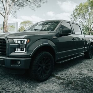 Ford F150 15-17 LED Projector Headlights OLED DRL Turn Signals Smoked/Black - Image 6