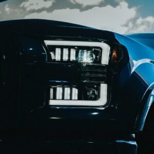 Ford F150 15-17 Projector Headlights OLED DRL LED Turn Signs in Smoked/Black - Image 9
