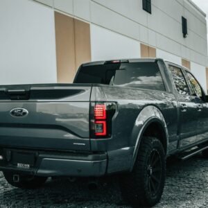Ford F150 15-17 Tail Lights LED in Dark Red Smoked - Image 6