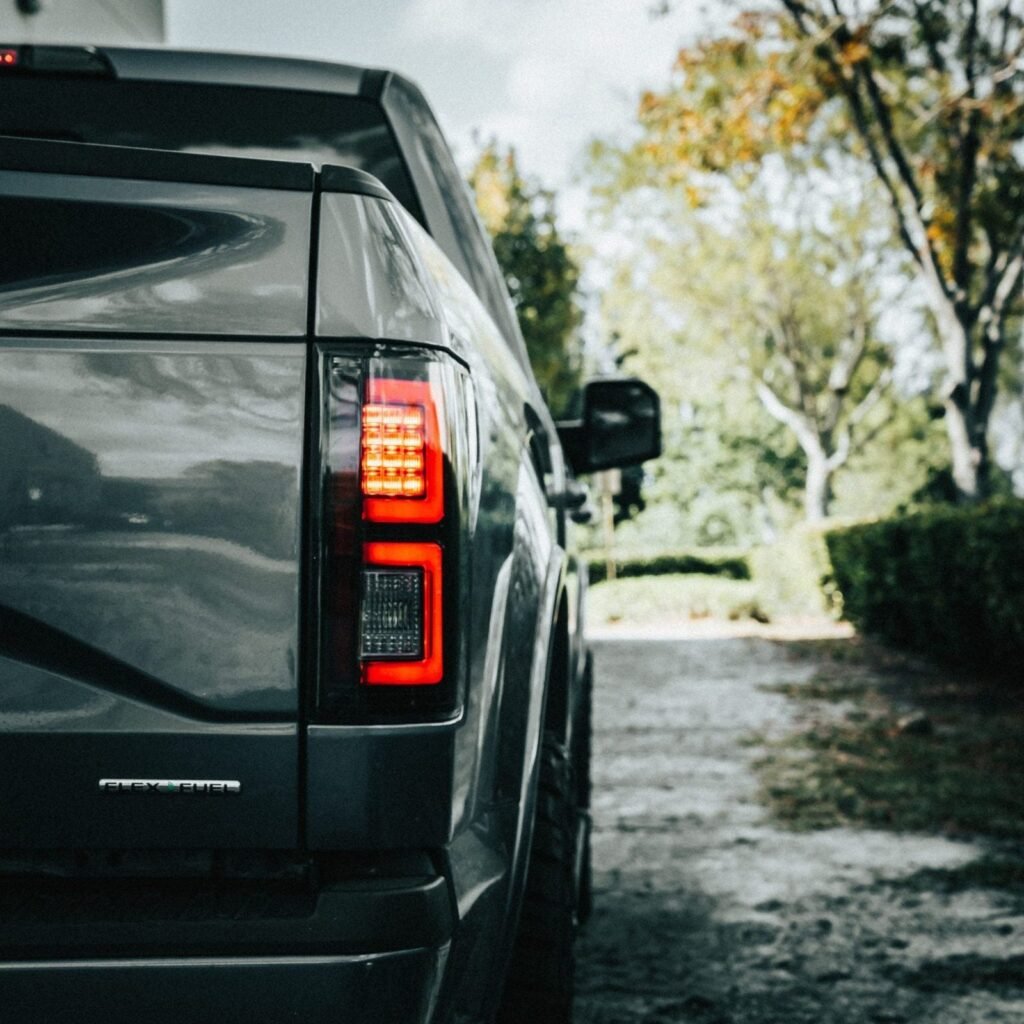 Ford F150 15-17 Tail Lights LED in Dark Red Smoked