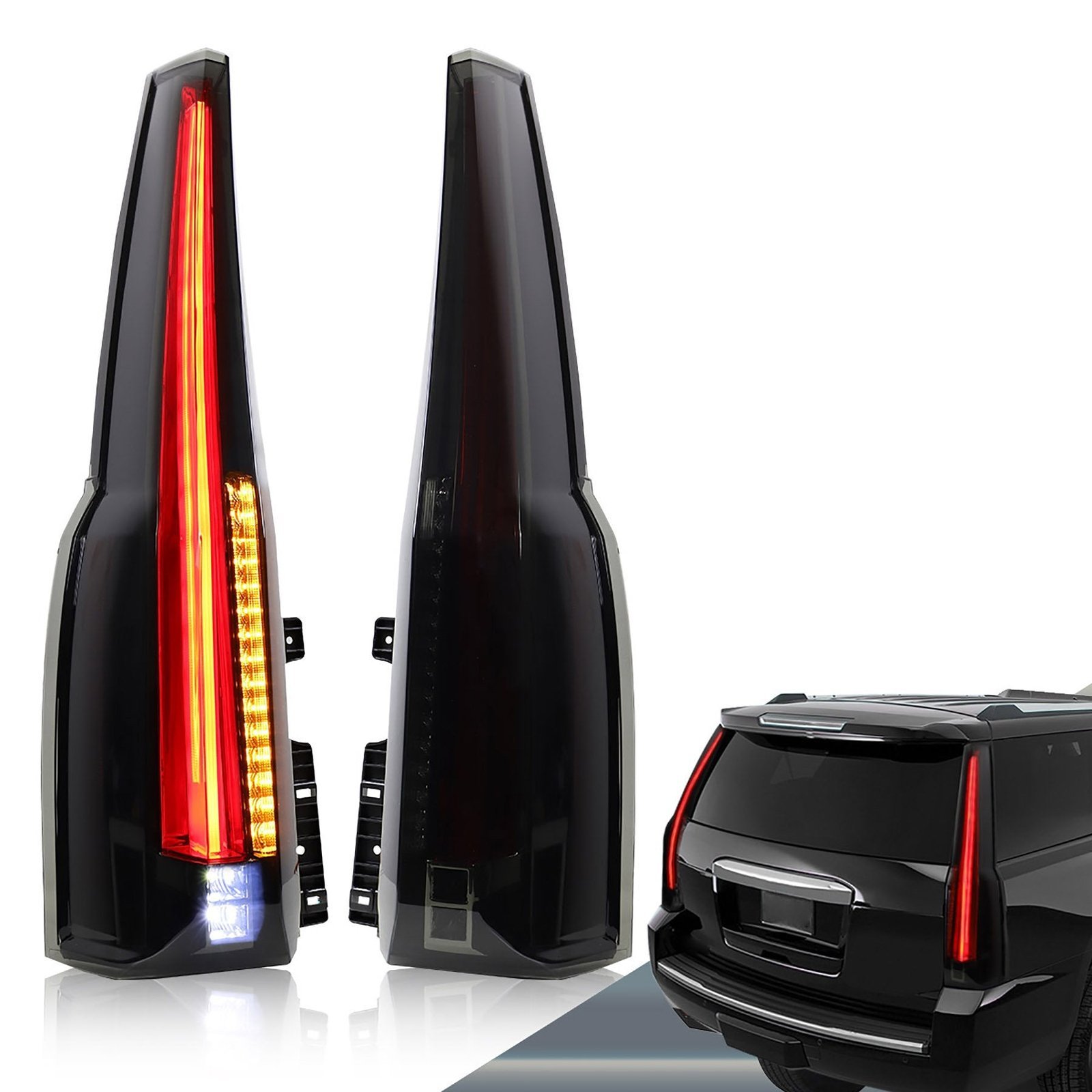 15-20 GMC Yukon 4th Gen (K2UG) Vland LED Tail Lights with Sequential Turn Signal ( OPEN BOX ) - Image 4