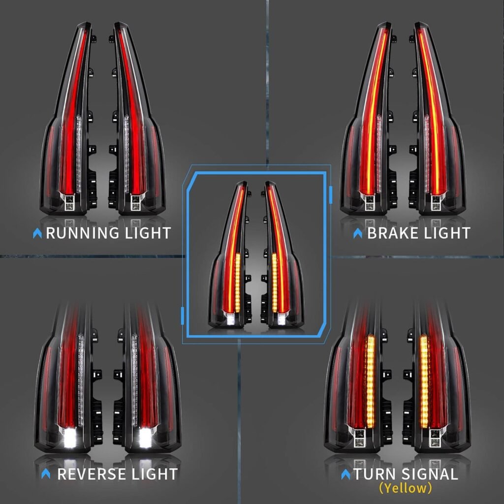15-20 GMC Yukon 4th Gen (K2UG) Vland LED Tail Lights with Sequential Turn Signal ( OPEN BOX )