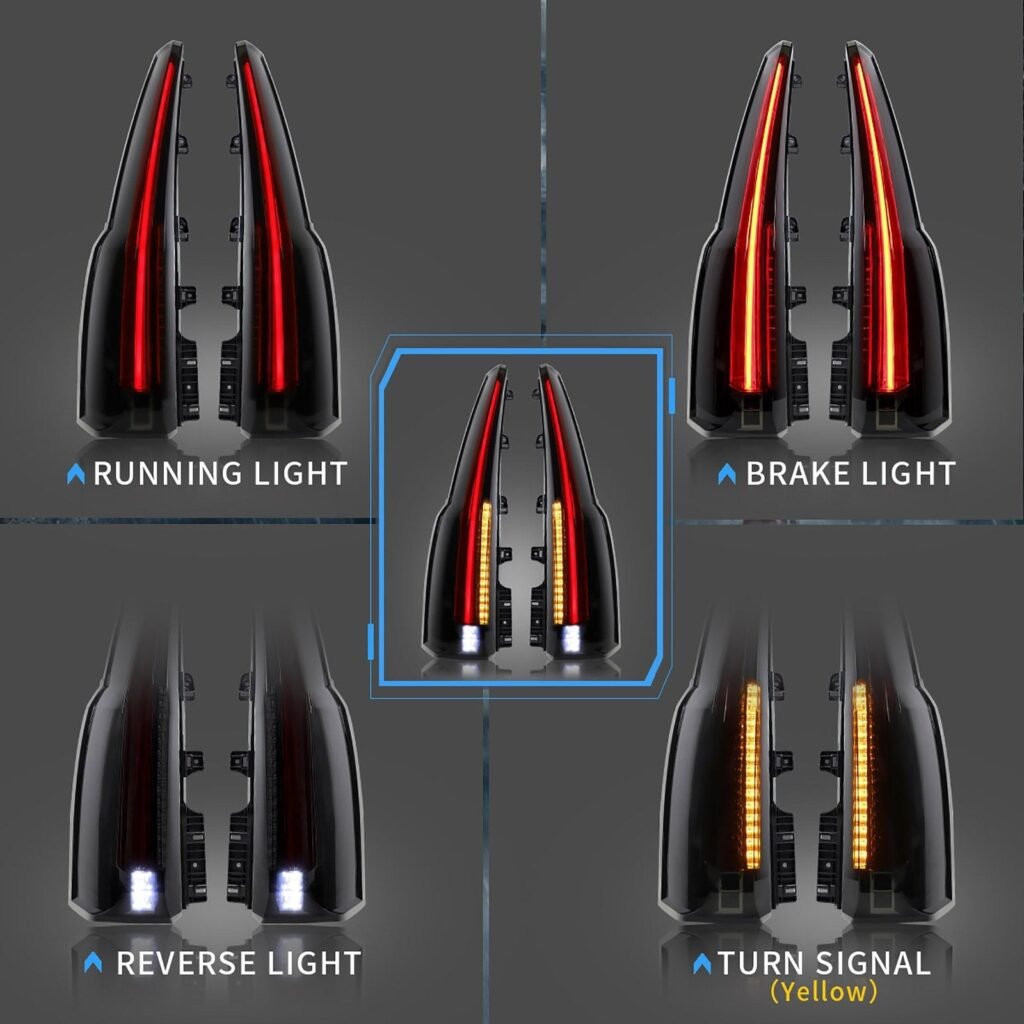 15-20 GMC Yukon 4th Gen (K2UG) Vland LED Tail Lights with Sequential Turn Signal ( OPEN BOX )