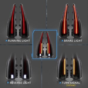15-20 GMC Yukon 4th Gen (K2UG) Vland LED Tail Lights with Sequential Turn Signal ( OPEN BOX ) - Image 9