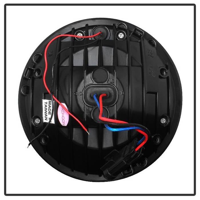 Jeep Wrangler 07-18 LED Crystal Headlights - Black