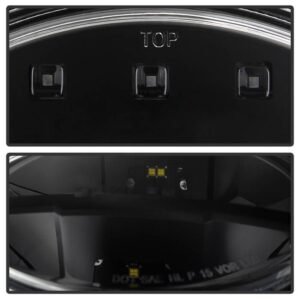 Jeep Wrangler 07-18 LED Crystal Headlights - Black - Image 3