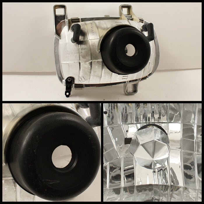 Mazda RX-7 93-97 Crystal Headlights - Chrome