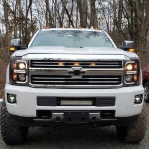 Chevy Silverado 14-19 Projector Headlights OLED Halos DRL Smoked - Image 4