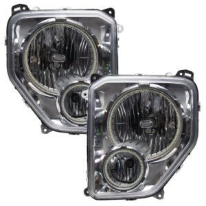 Oracle Lighting 2008-2012 Jeep Liberty Pre-assembled SMD Halo Headlights - Image 2