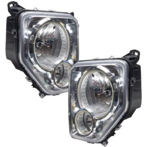Oracle Lighting 2008-2012 Jeep Liberty Pre-assembled SMD Halo Headlights - Image 3