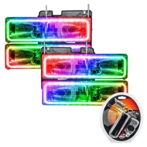 Oracle Lighting 1988-2002 Chevrolet C10 Pre-assembled SMD Halo Headlights - Image 8