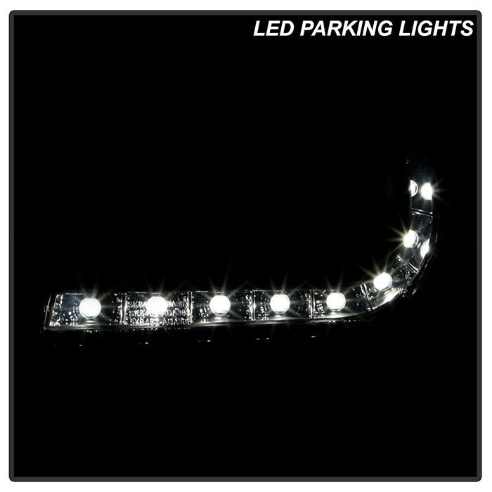 Audi A3 06-08 Projector Headlights Halogen Model Only - Black