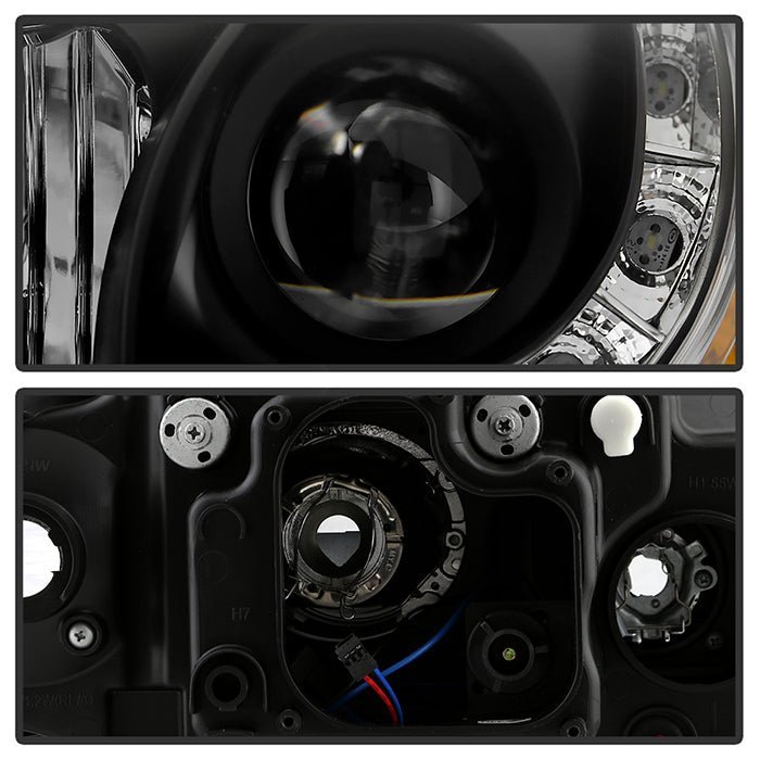 Audi A3 06-08 Projector Headlights Halogen Model Only - Black