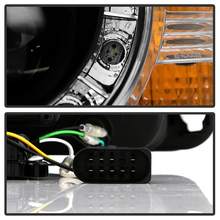 Audi A3 06-08 Projector Headlights Halogen Model Only - Black