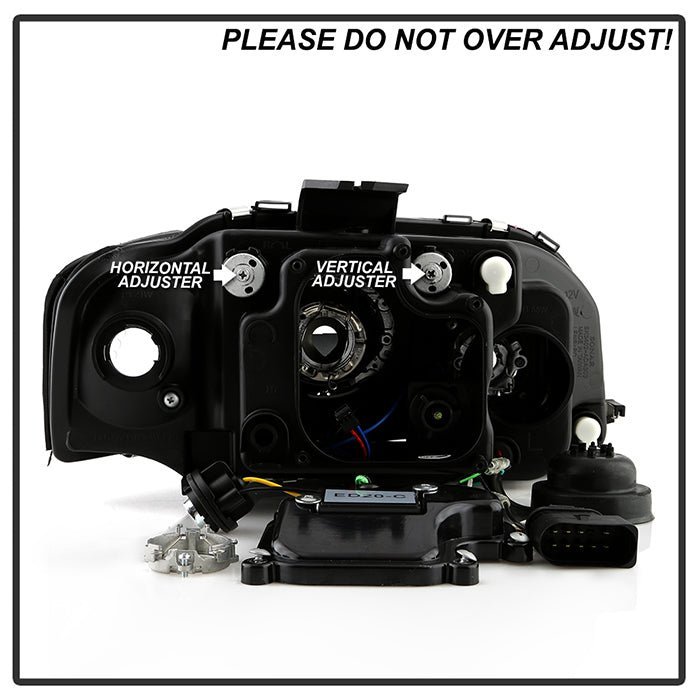 Audi A3 06-08 Projector Headlights Halogen Model Only - Black