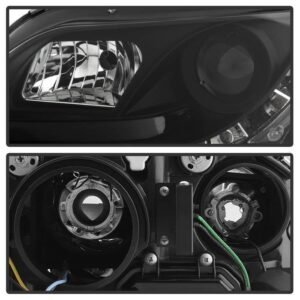 Audi A4 06-08 Projector Headlights Halogen Model Only - Black - Image 3