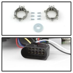 Audi A4 06-08 Projector Headlights Halogen Model Only - Black - Image 5