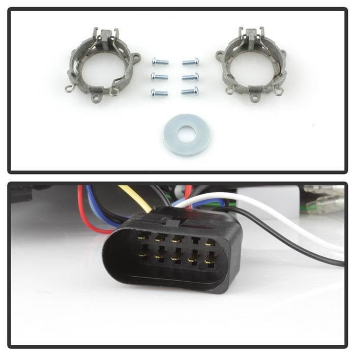 Audi A4 06-08 Projector Headlights Halogen Model Only - Black