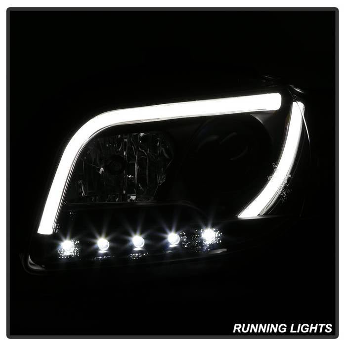 Audi A4 06-08 Projector Headlights Halogen Model Only -Black