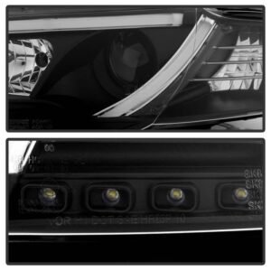 Audi A4 06-08 Projector Headlights Halogen Model Only -Black - Image 3