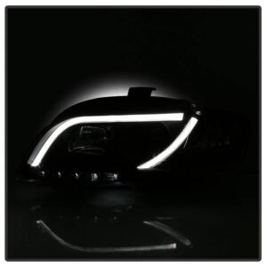 Audi A4 06-08 Projector Headlights Halogen Model Only -Black - Image 6