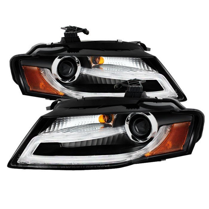 Audi A4 09-12 Projector Headlights Model Only LED - Black